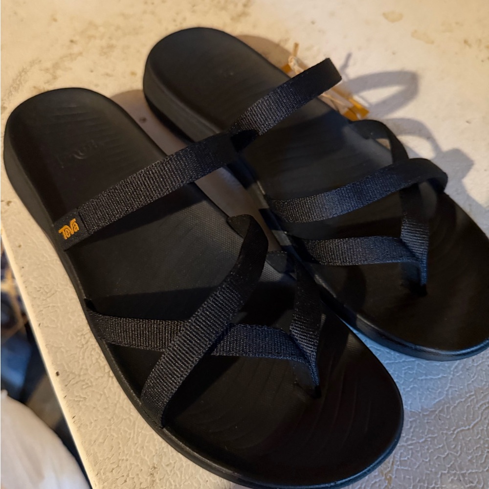 Teva Women's Black Slide Sandals